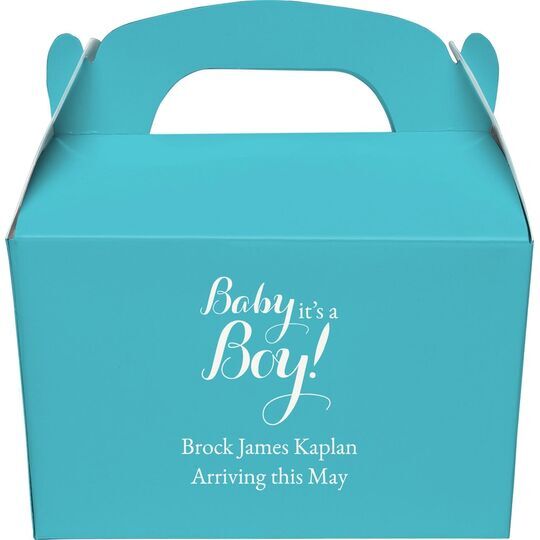 Baby It's A Boy Gable Favor Boxes